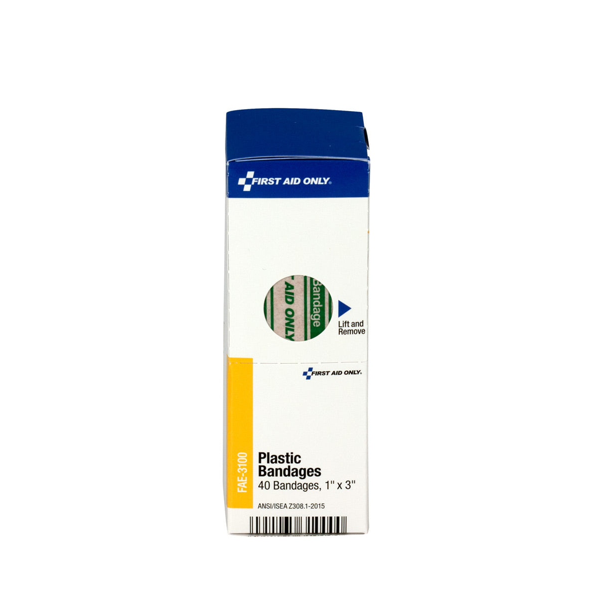 First Aid Only SmartCompliance Refill 1’’ x 3’’ Adhesive Plastic Bandages 40 Per Box
