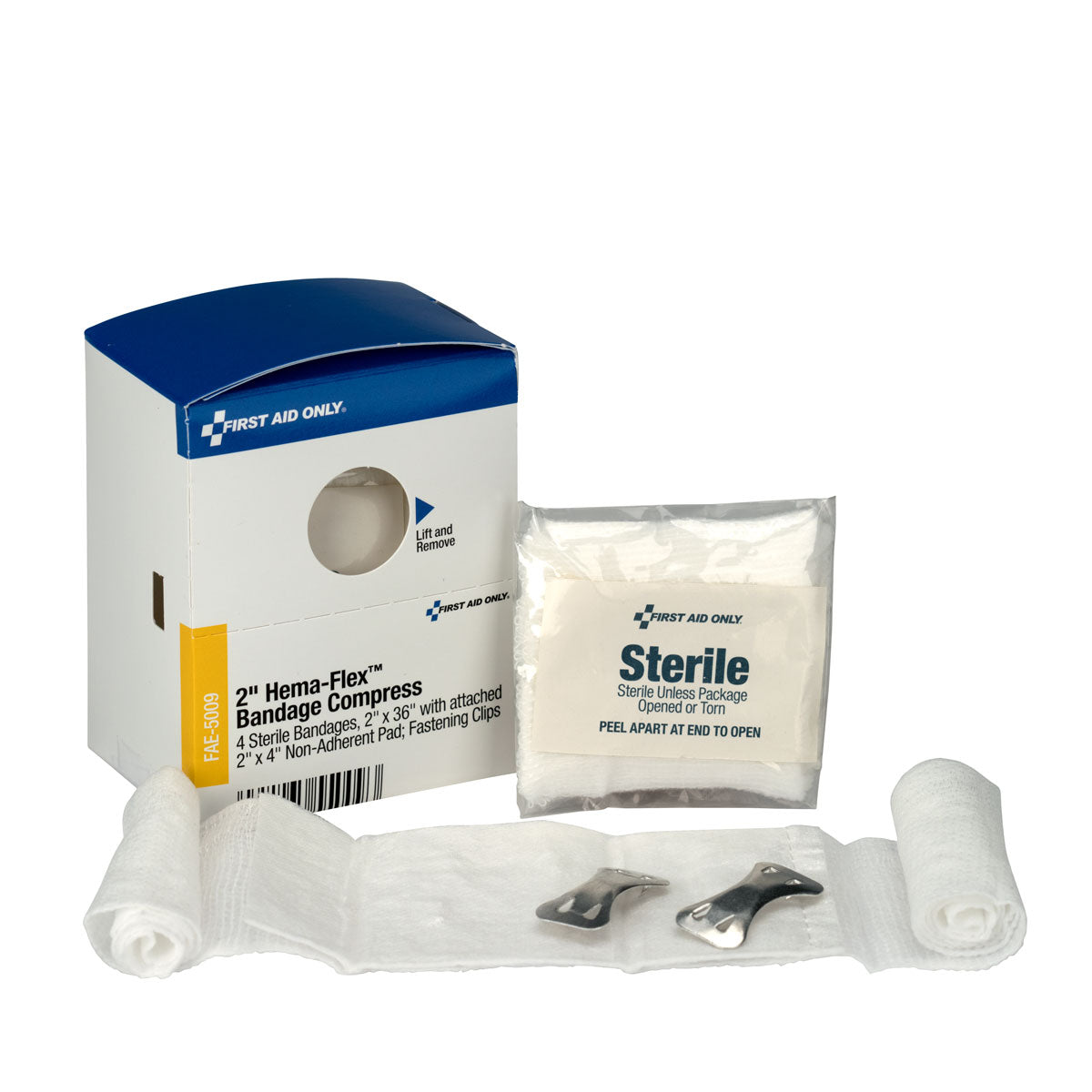 First Aid Only SmartCompliance Refill 2’’ Hema-Flex Bandage Compress 4 Per Box