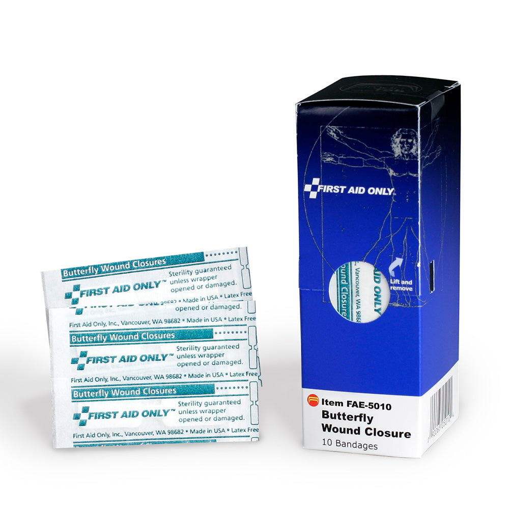 First Aid Only SmartCompliance Refill Butterfly Wound Closures 10 Per Box