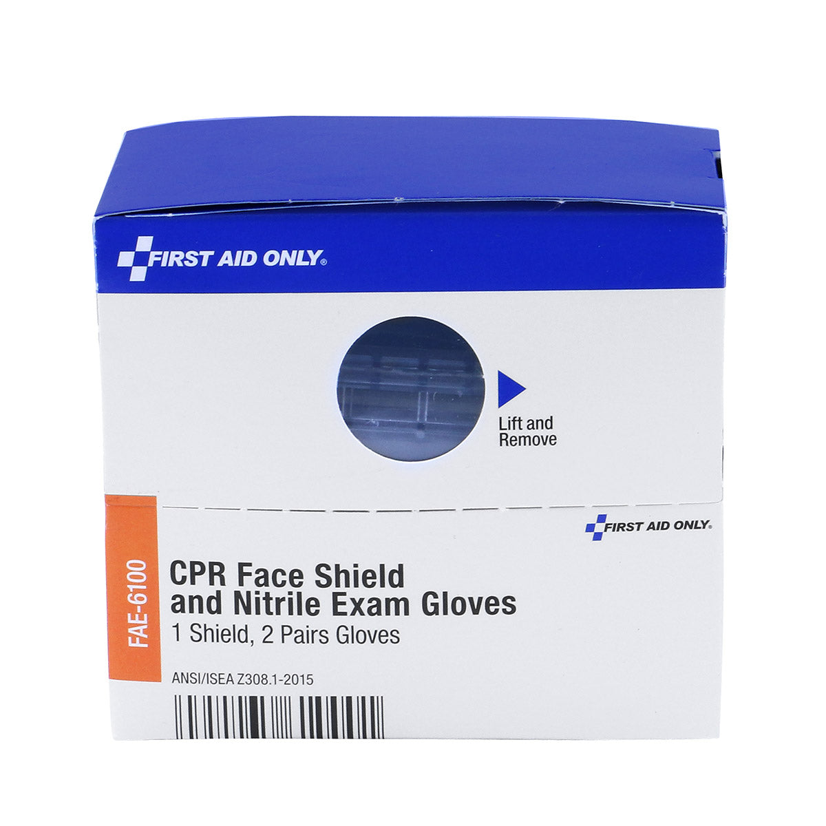 First Aid Only SmartCompliance Refill CPR Face Shield & Nitrile Gloves 1 2 Pair per Box