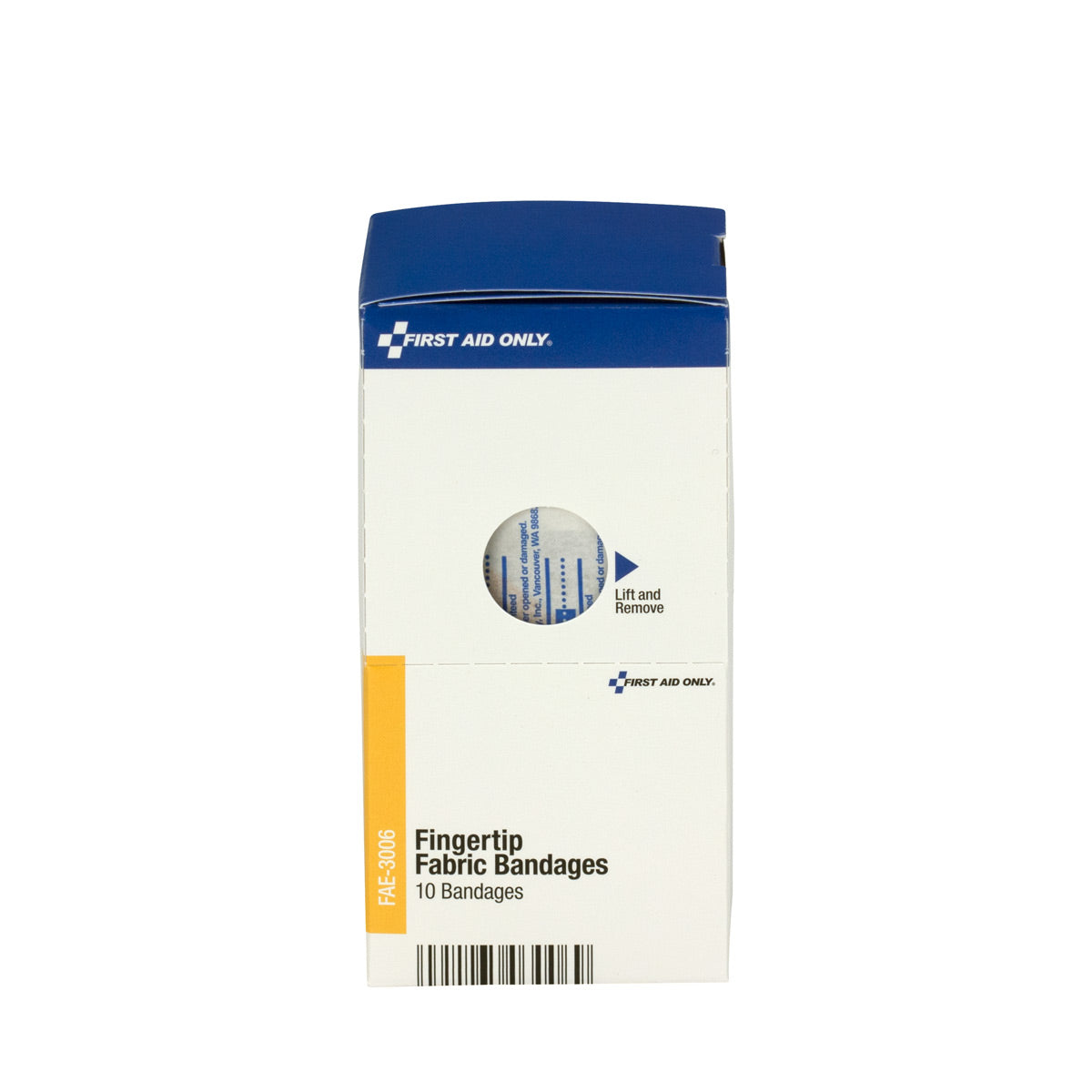 First Aid Only SmartCompliance Refill Fabric Fingertip Bandages 10 Per Box