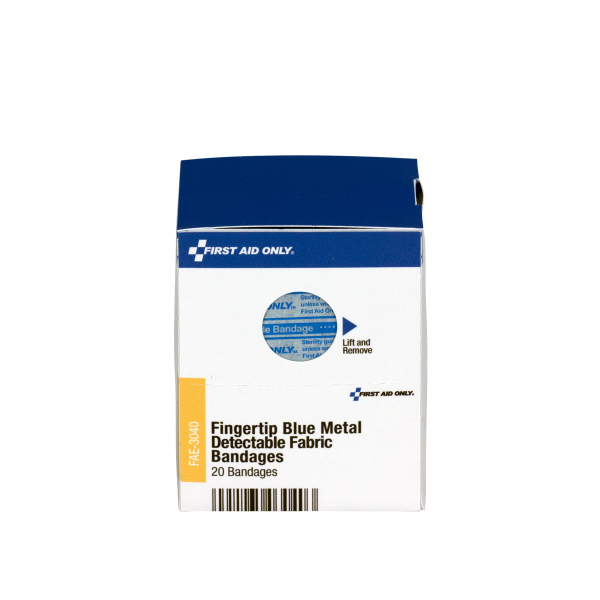 First Aid Only SmartCompliance Refill Fingertip Blue Metal Detectable Bandages 20 Per Box