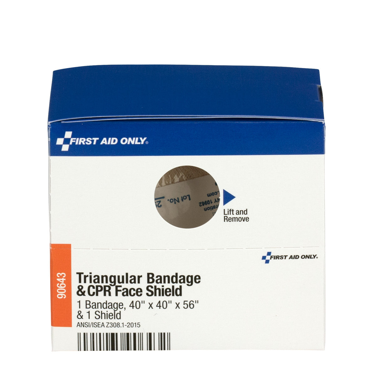 First Aid Only SmartCompliance Refill Triangular Bandage & CPR Face Shield 1 per Box
