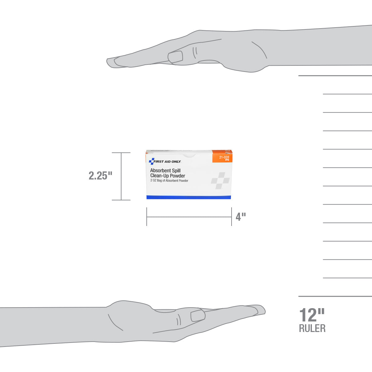 First Aid Only Spill Clean-Up Powder 2 oz. Packet