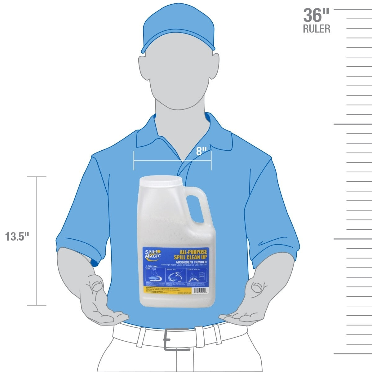 First Aid Only Spill Magic 3 lb. Filled Bottle