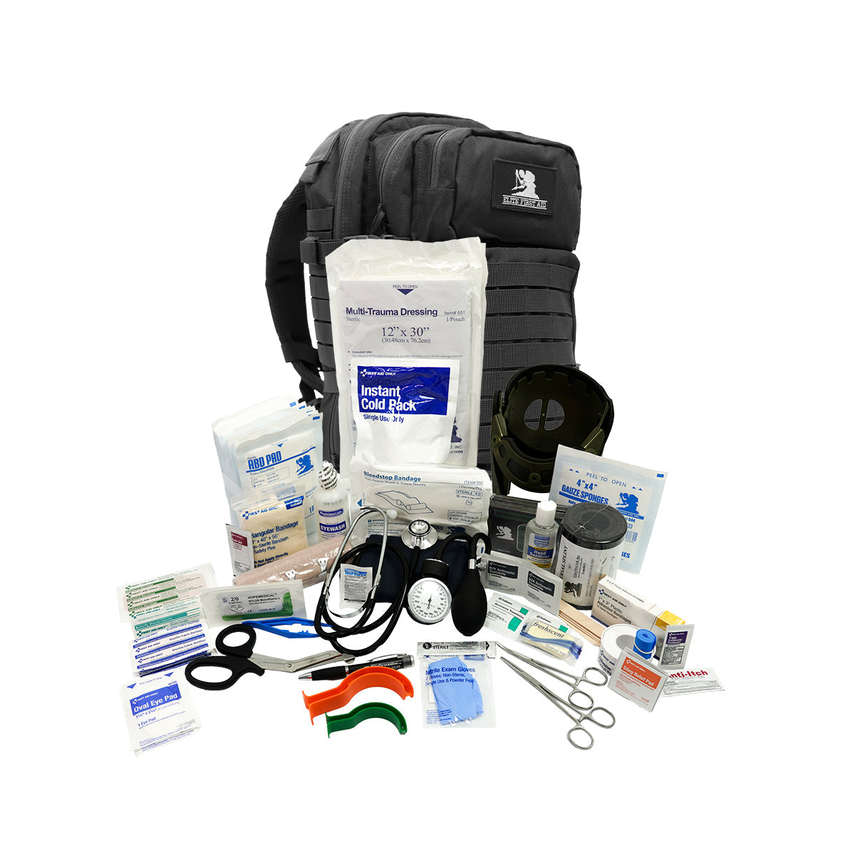 First Aid Only Tactical Trauma Backpack - Black