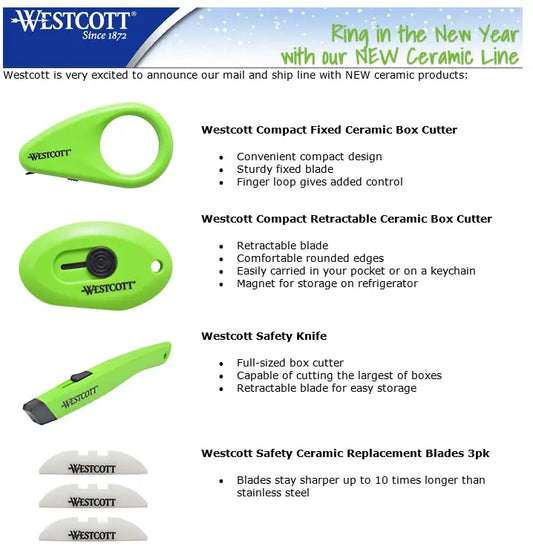 Ring in the New Year with Westcott Line of Ceramic Products