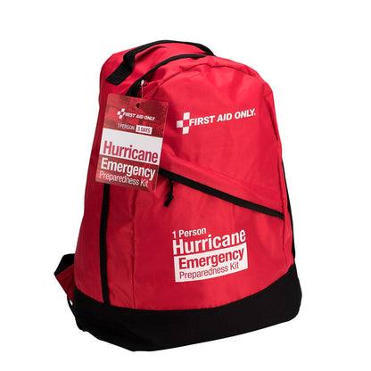 First Aid Only 1 Person Emergency Preparedness Hurricane Backpack