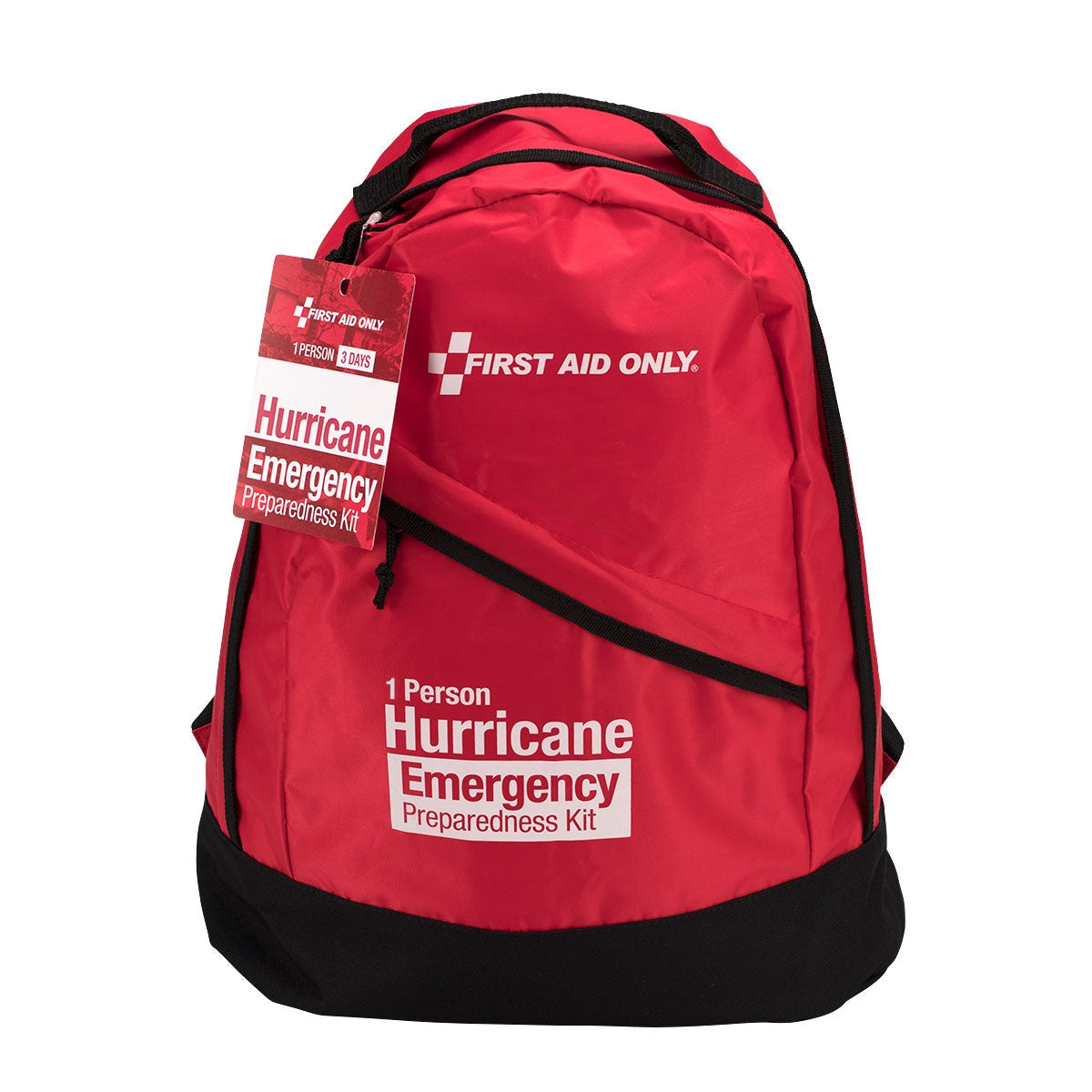 First Aid Only 1 Person Emergency Preparedness Hurricane Backpack