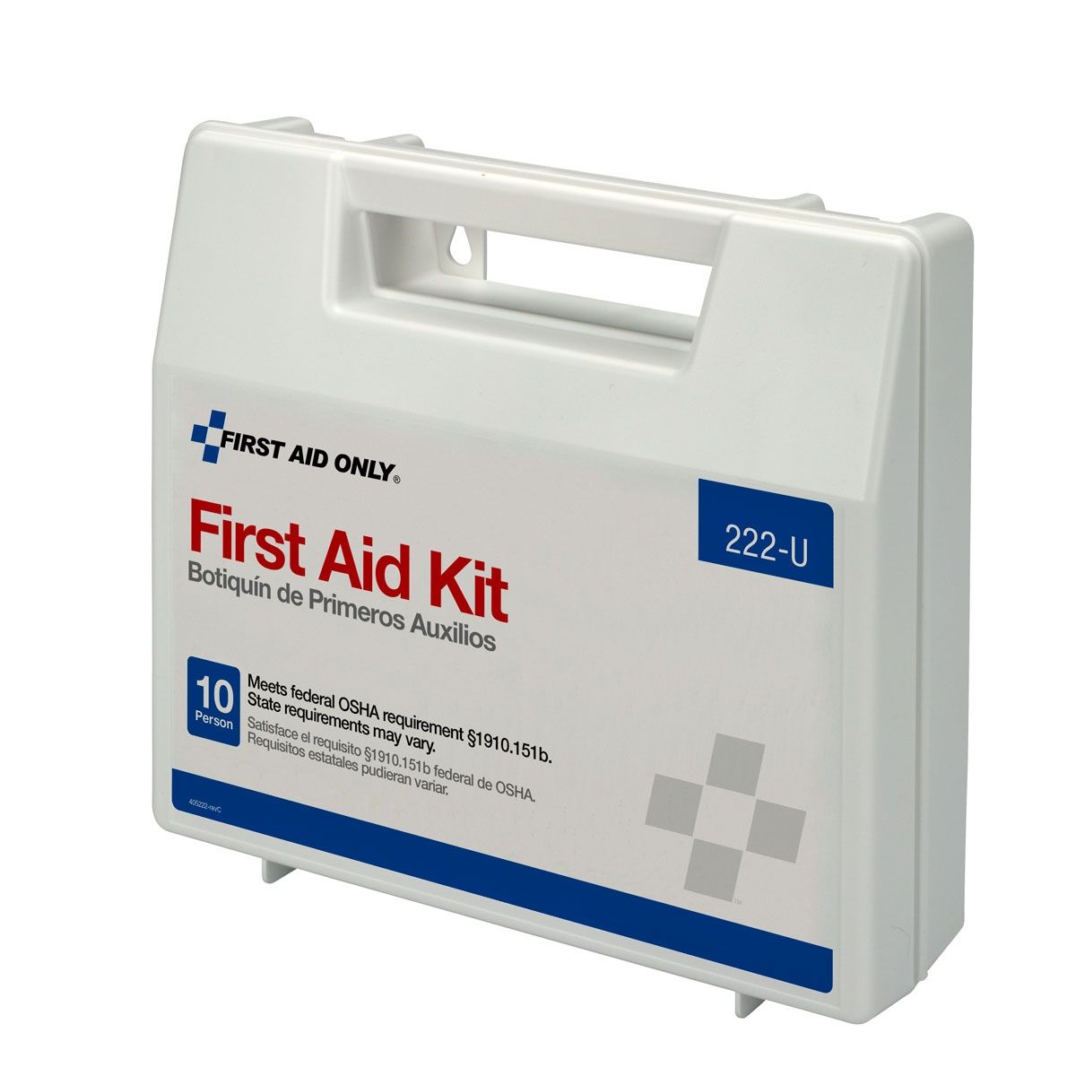 First Aid Only 10 Person Kit Plastic Case with Dividers OSHA Compliant