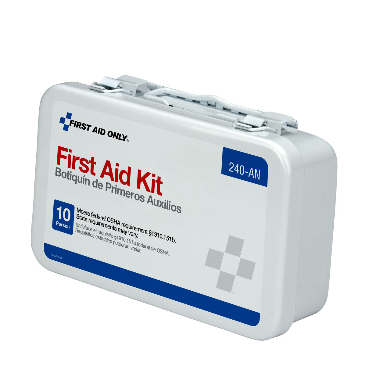 First Aid Only 10 Unit Kit Metal Case OSHA Compliant