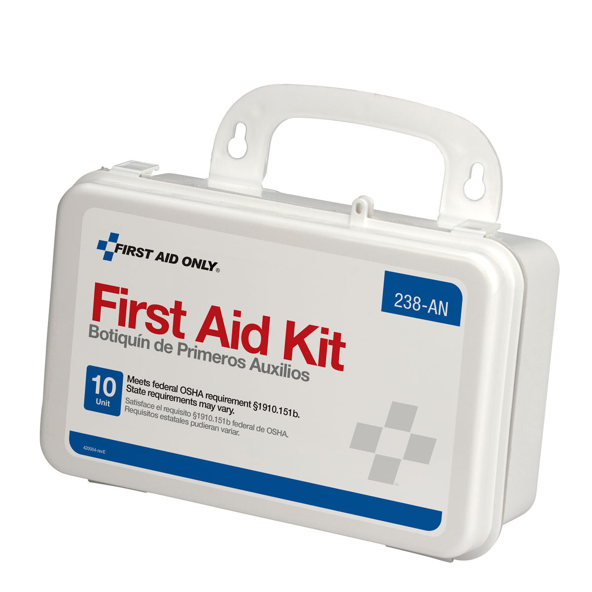 First Aid Only 10 Unit Kit Plastic Case