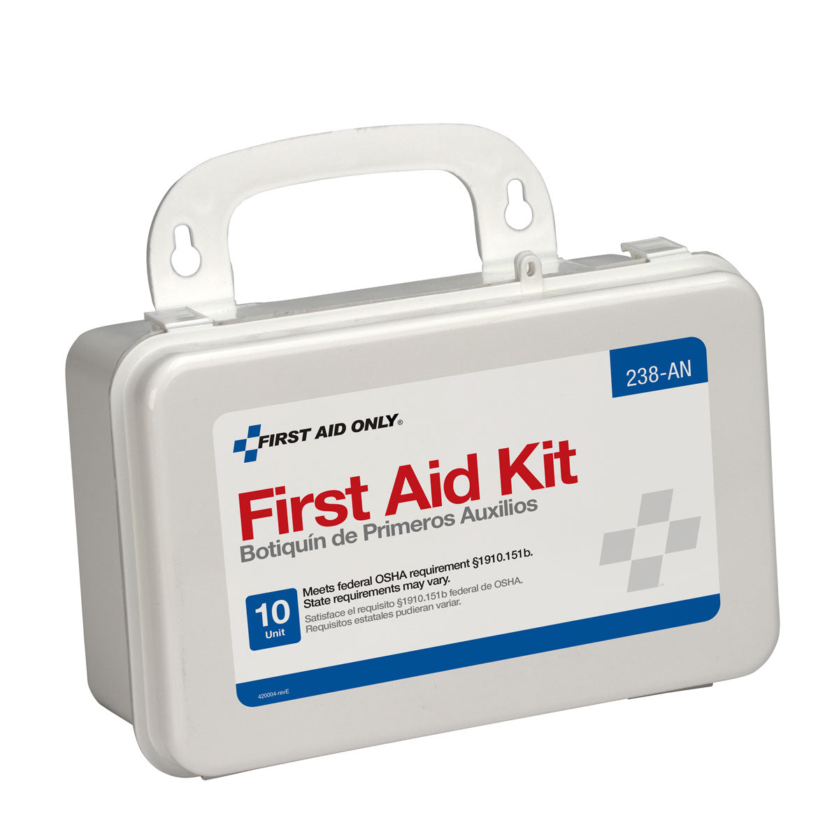 First Aid Only 10 Unit Kit Plastic Case