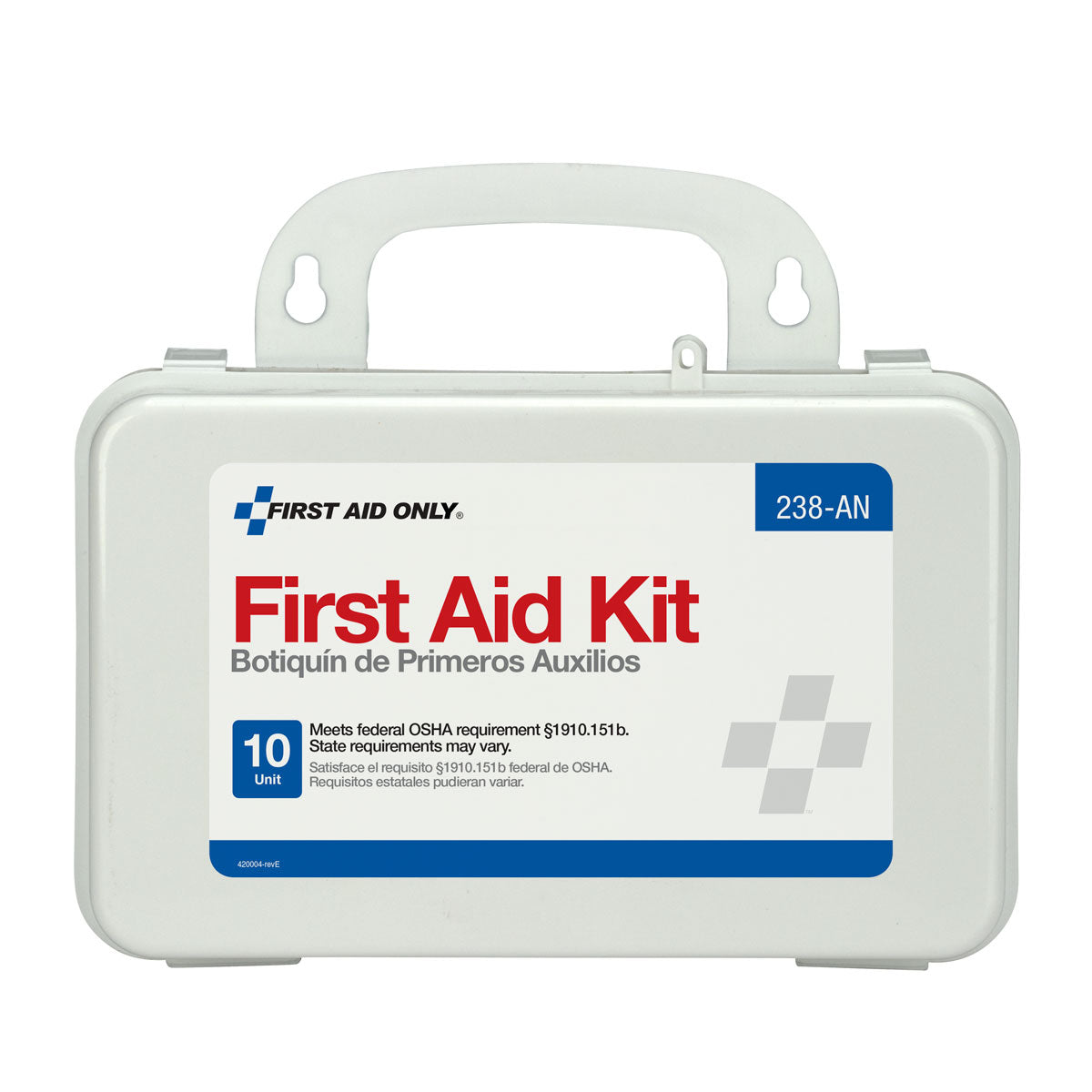 First Aid Only 10 Unit Kit Plastic Case