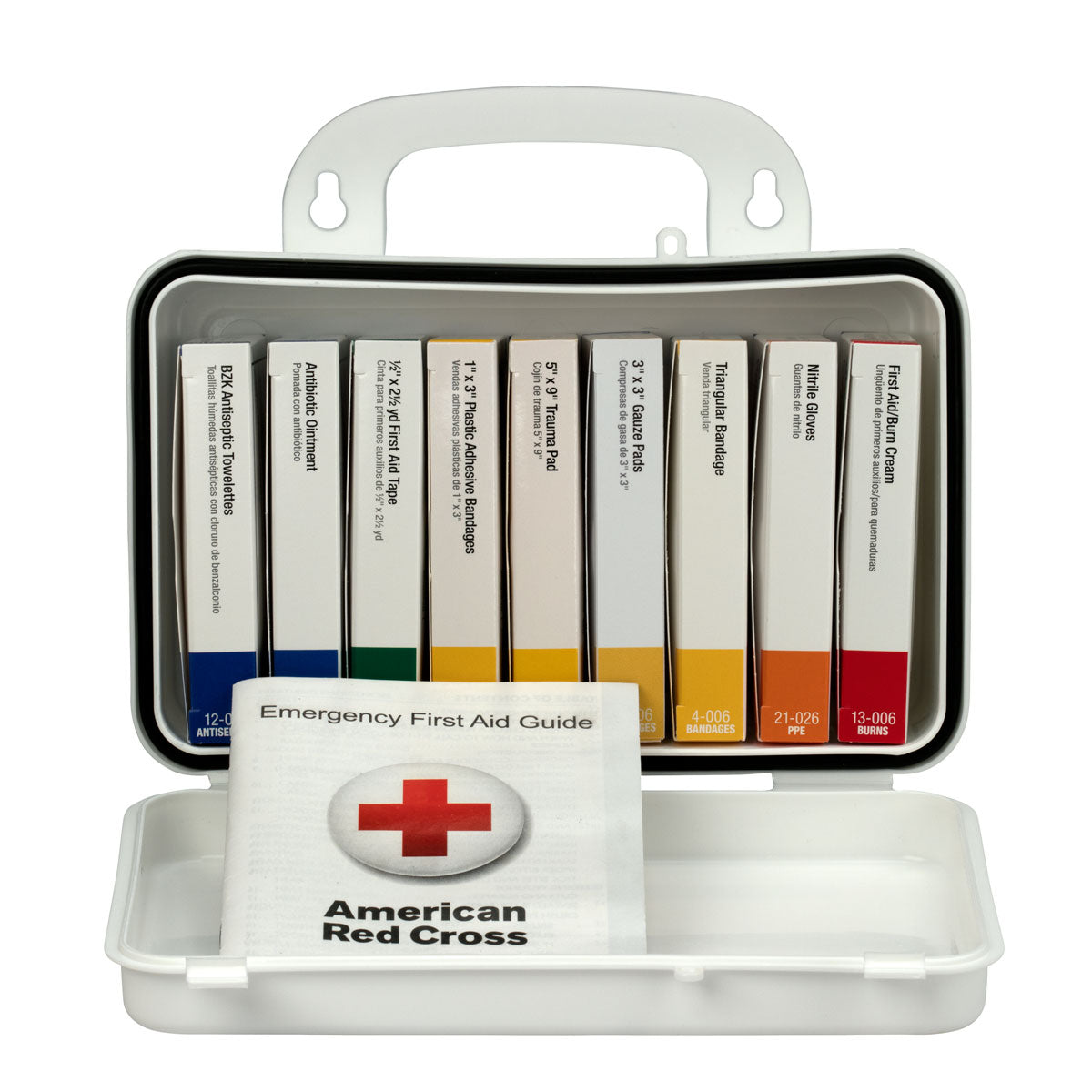 10 Unit First Aid Kit Plastic Case - First Aid Only