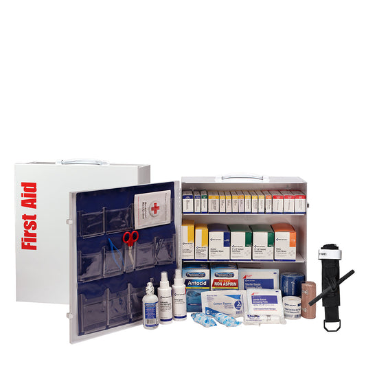 First Aid Only 100 Person ANSI B 3 Shelf Cabinet 2021 Compliant