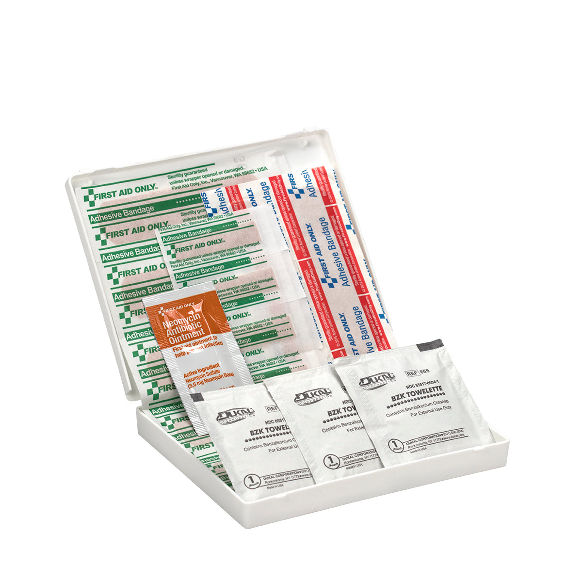 16 Piece Travel First Aid Kit Plastic Case - First Aid – firstaidonly