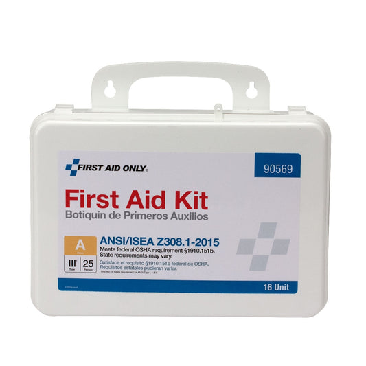 First Aid Only 16 Unit 25 Person ANSI A Kit 2015 Compliant