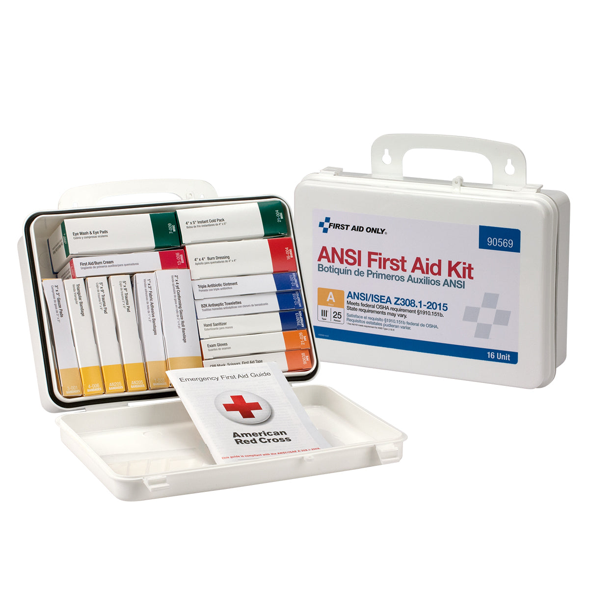 First Aid Only 16 Unit 25 Person ANSI A Kit