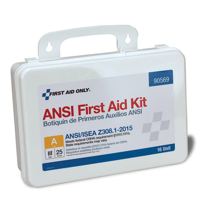 First Aid Only 16 Unit 25 Person ANSI A Kit