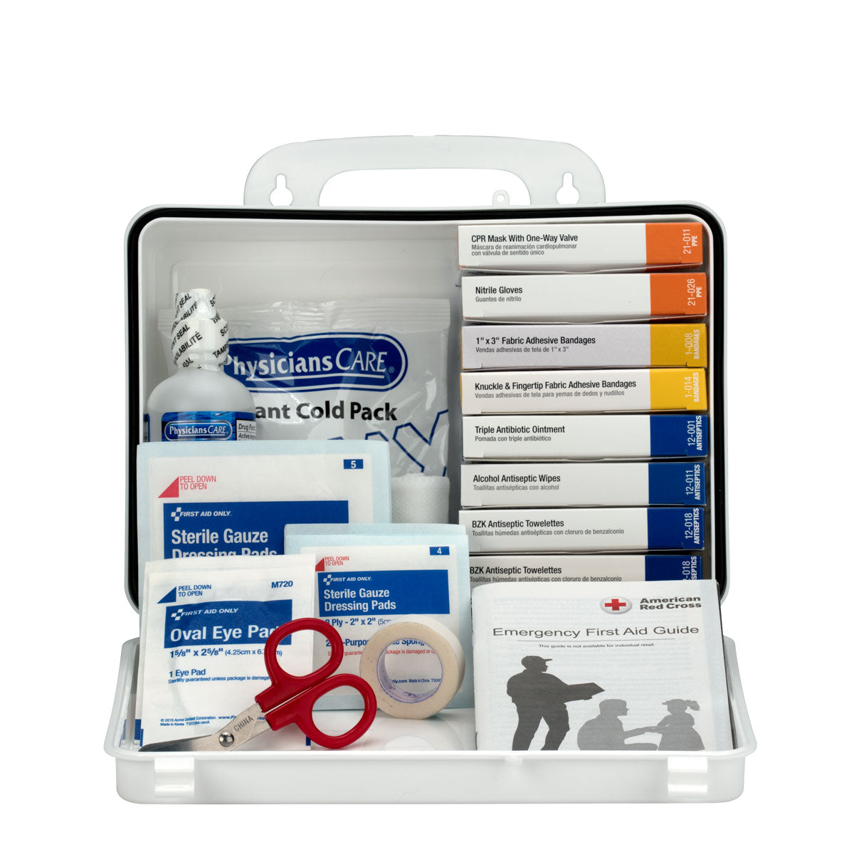 16 Unit Truckers First Aid Kit Plastic Case - First