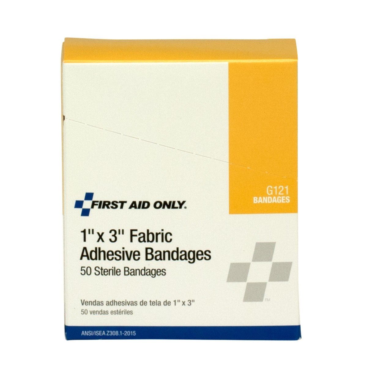 First Aid Only 1’’x3’’ Fabric Bandages 50 Per Box