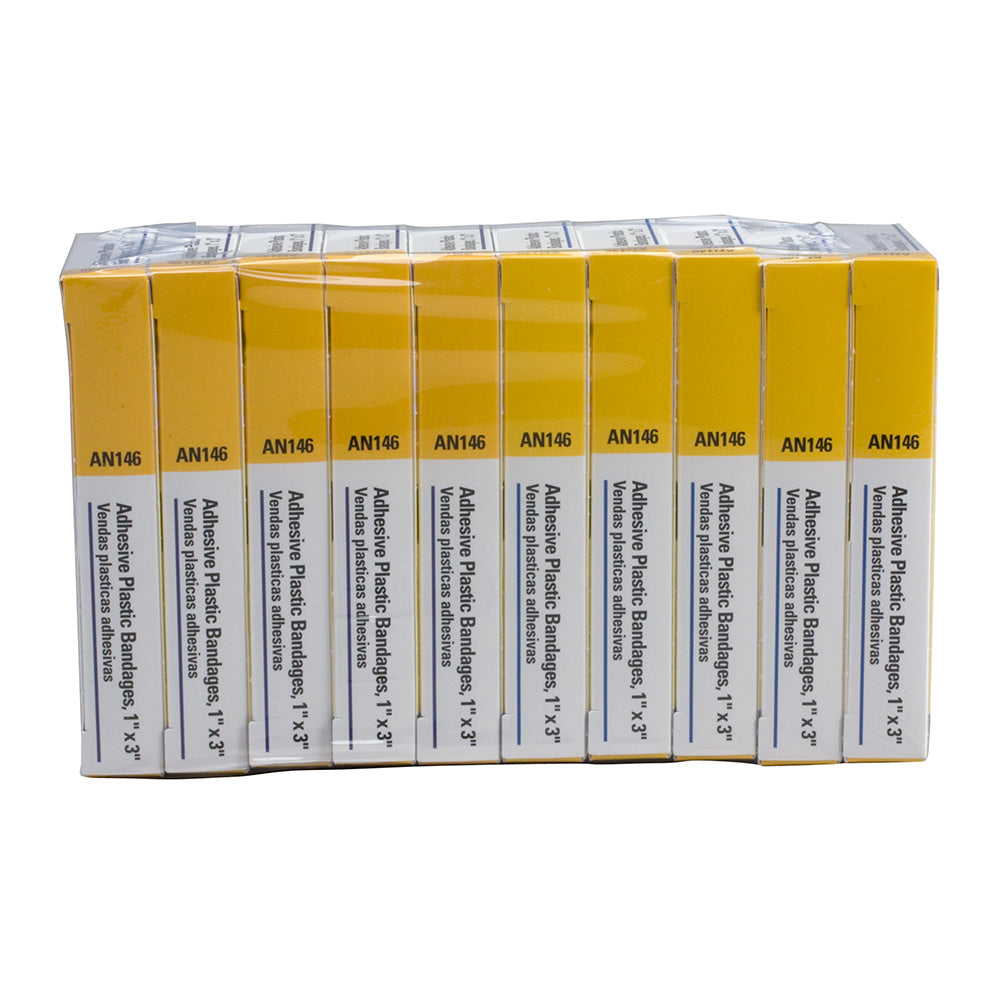 First Aid Only 1’’x3’’ Plastic Bandages 16 Per Box (10 Count)