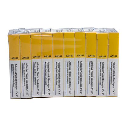 First Aid Only 1’’x3’’ Plastic Bandages 16 Per Box (10 Count)
