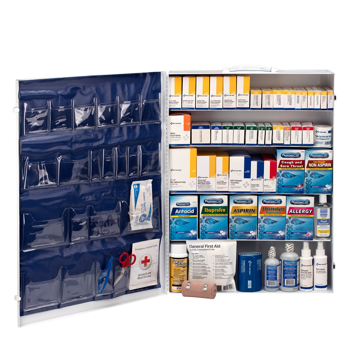200 Person 5 Shelf First Aid Metal Cabinet ANSI B – firstaidonly