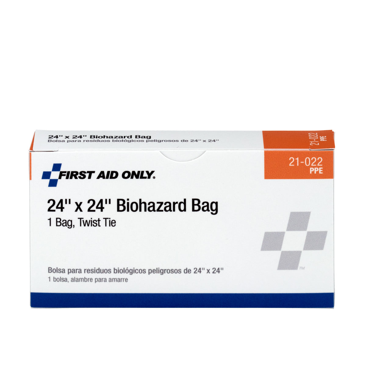 First Aid Only Biohazard Bag with Tie 1 per Box