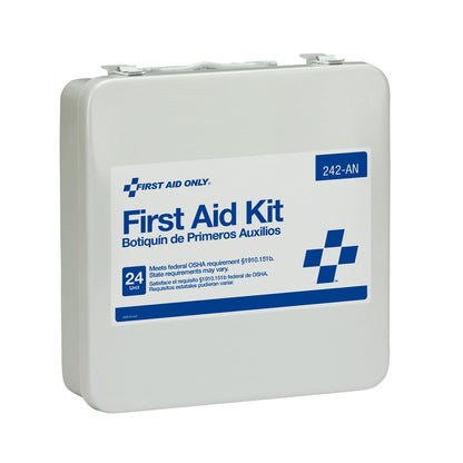 First Aid Only 24 Unit Kit Metal Case