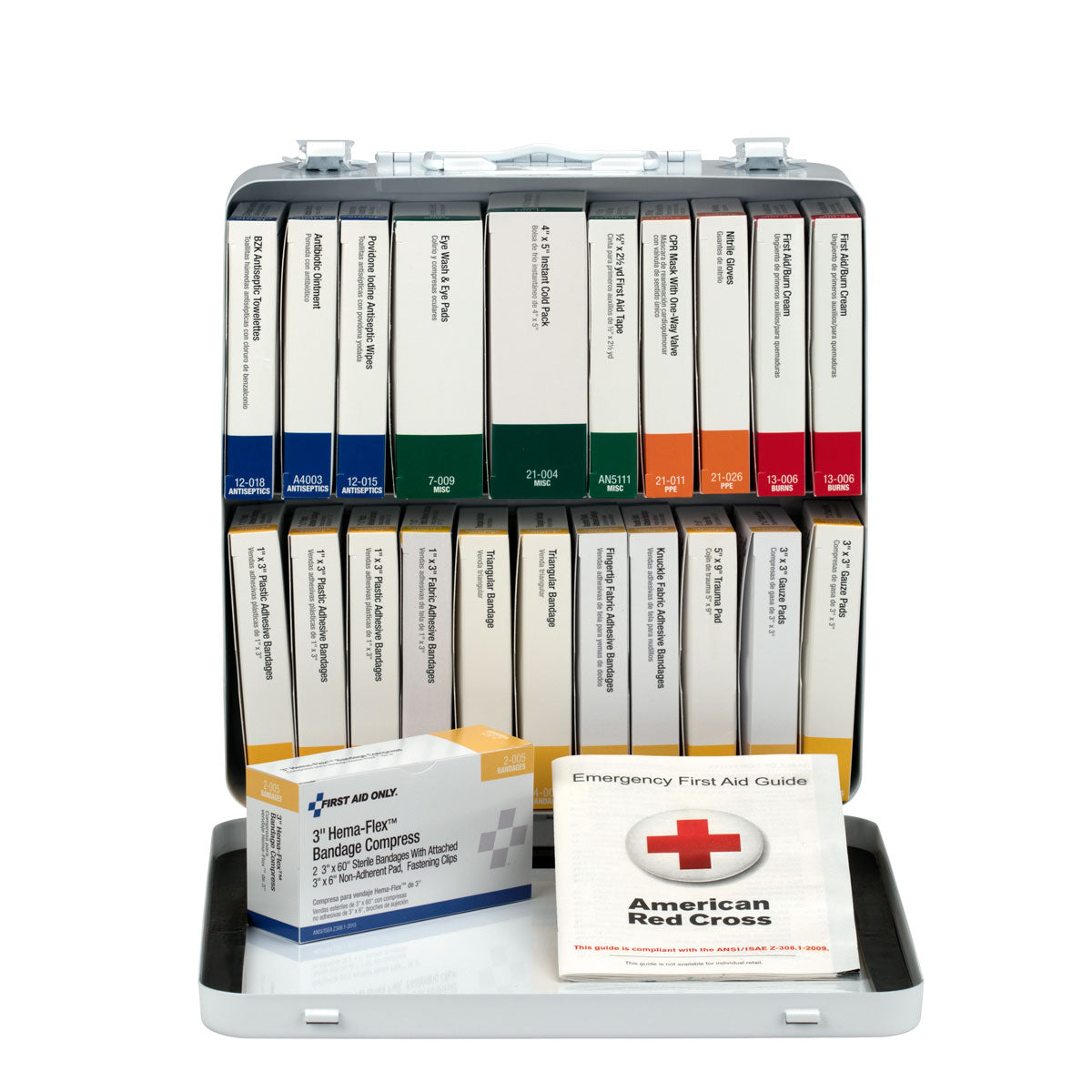 First Aid Only 24 Unit Kit Metal Case