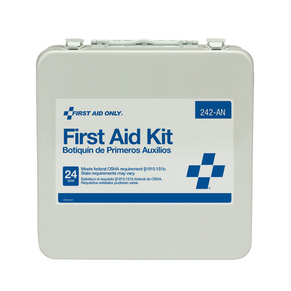 First Aid Only 24 Unit Kit Metal Case