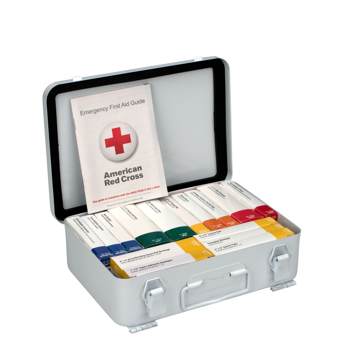 First Aid Only 25 Person 16 Unit ANSI A Kit Steel Weatherproof