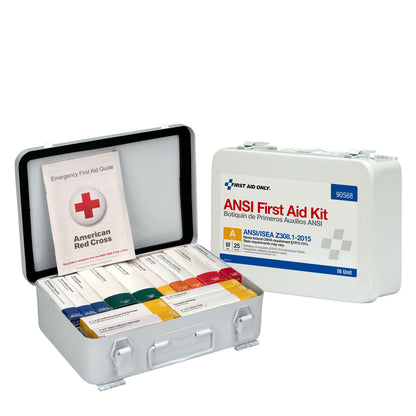 First Aid Only 25 Person 16 Unit ANSI A Kit Steel Weatherproof