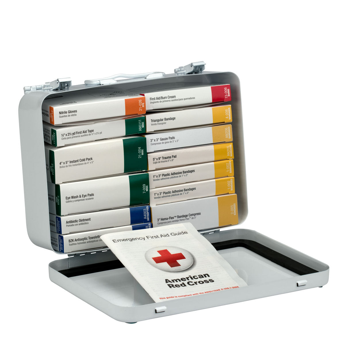 First Aid Only 25 Person 16 Unit Kit Metal Case