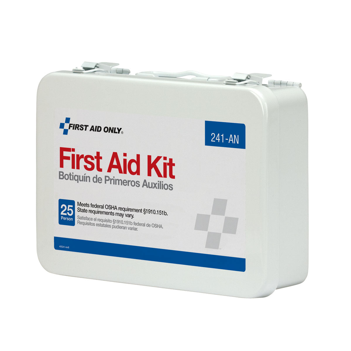 First Aid Only 25 Person 16 Unit Kit Metal Case