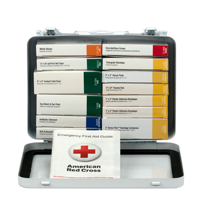 First Aid Only 25 Person 16 Unit Kit Metal Case