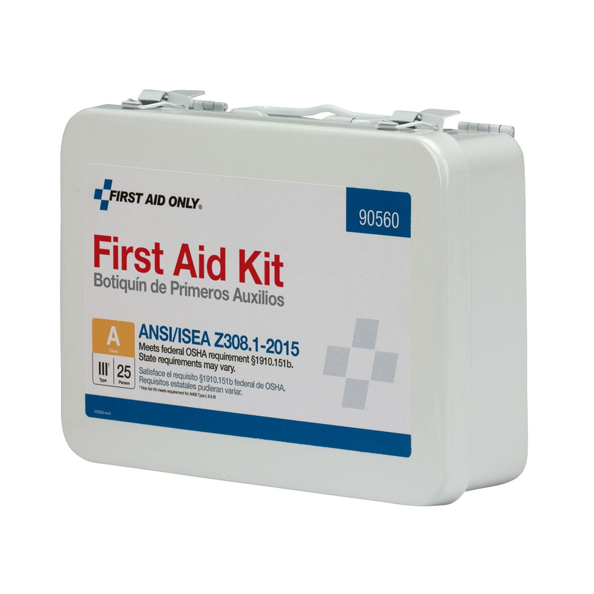 First Aid Only 25 Person ANSI A Bulk Kit Metal 2015 Compliant