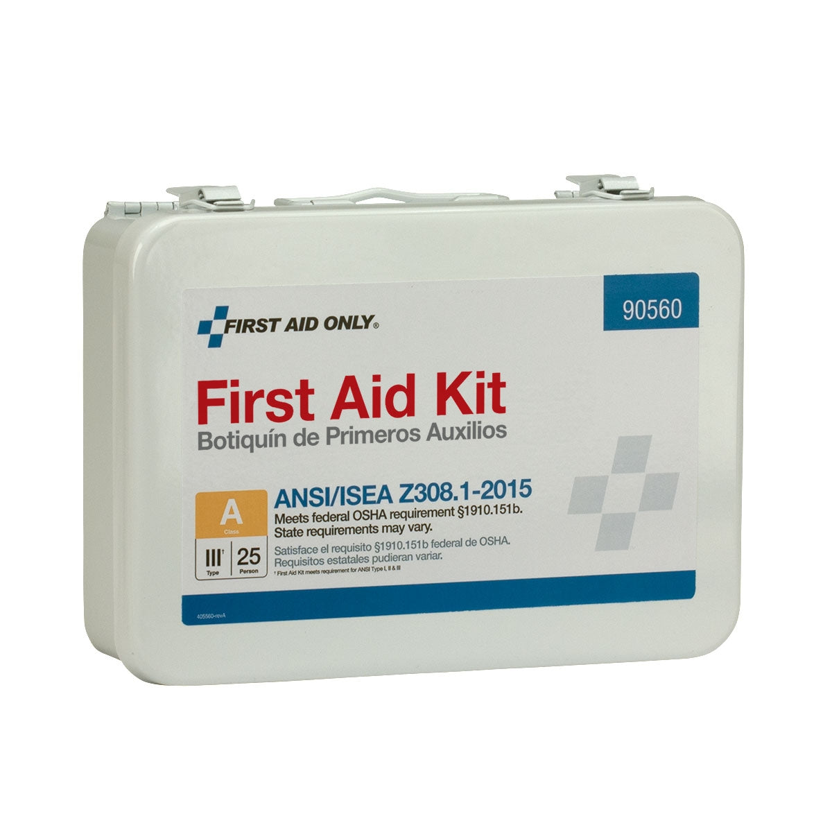 First Aid Only 25 Person ANSI A Bulk Kit Metal 2015 Compliant