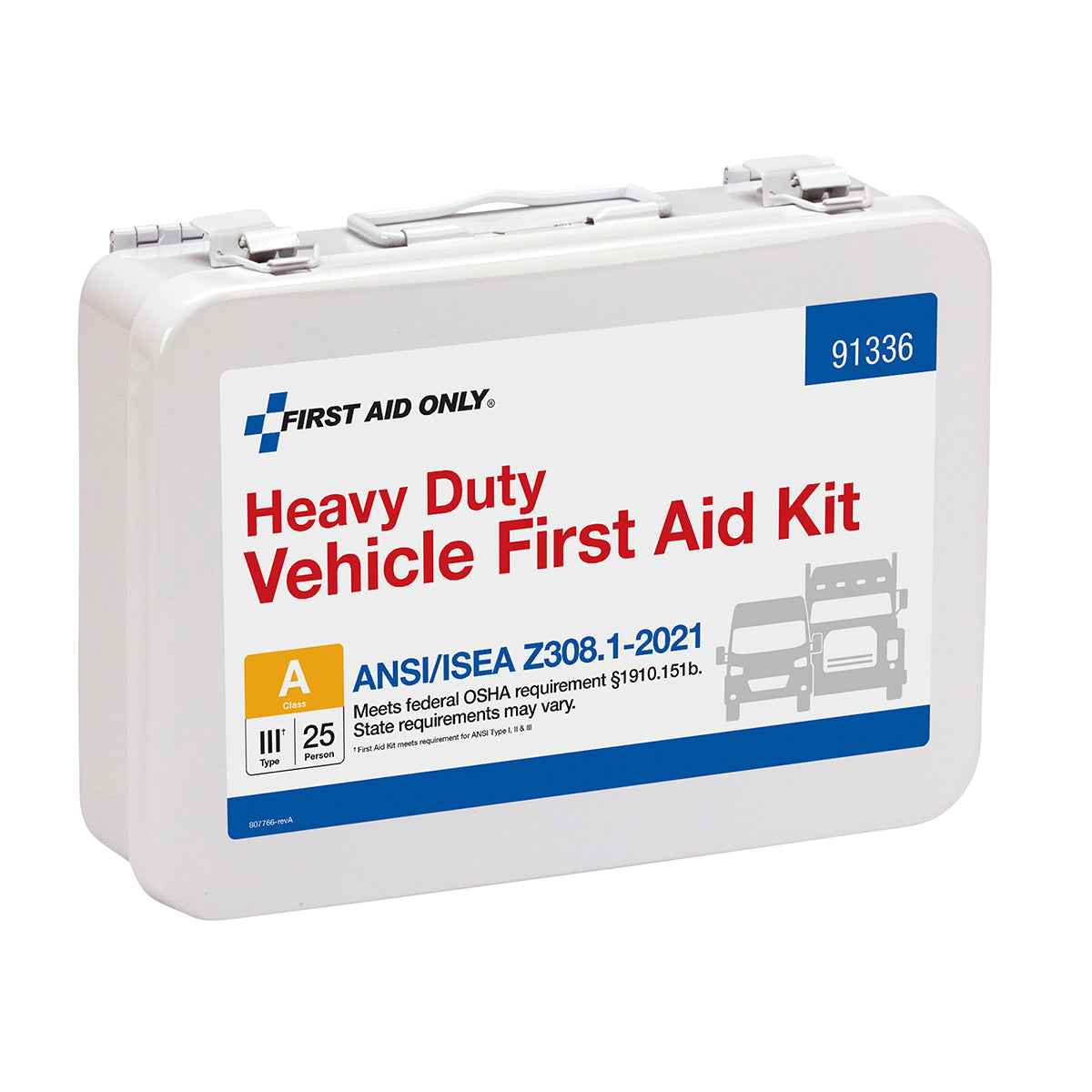 First Aid Only 25 Person ANSI A Heavy Duty Vehicle Metal Kit 2021 Compliant