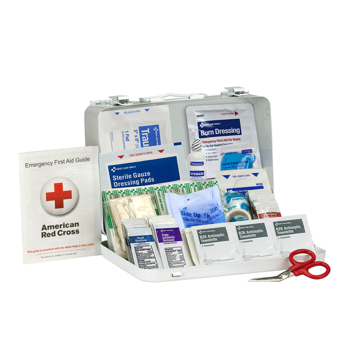 25 Person ANSI A Metal First Aid Kit ANSI 2021 – firstaidonly