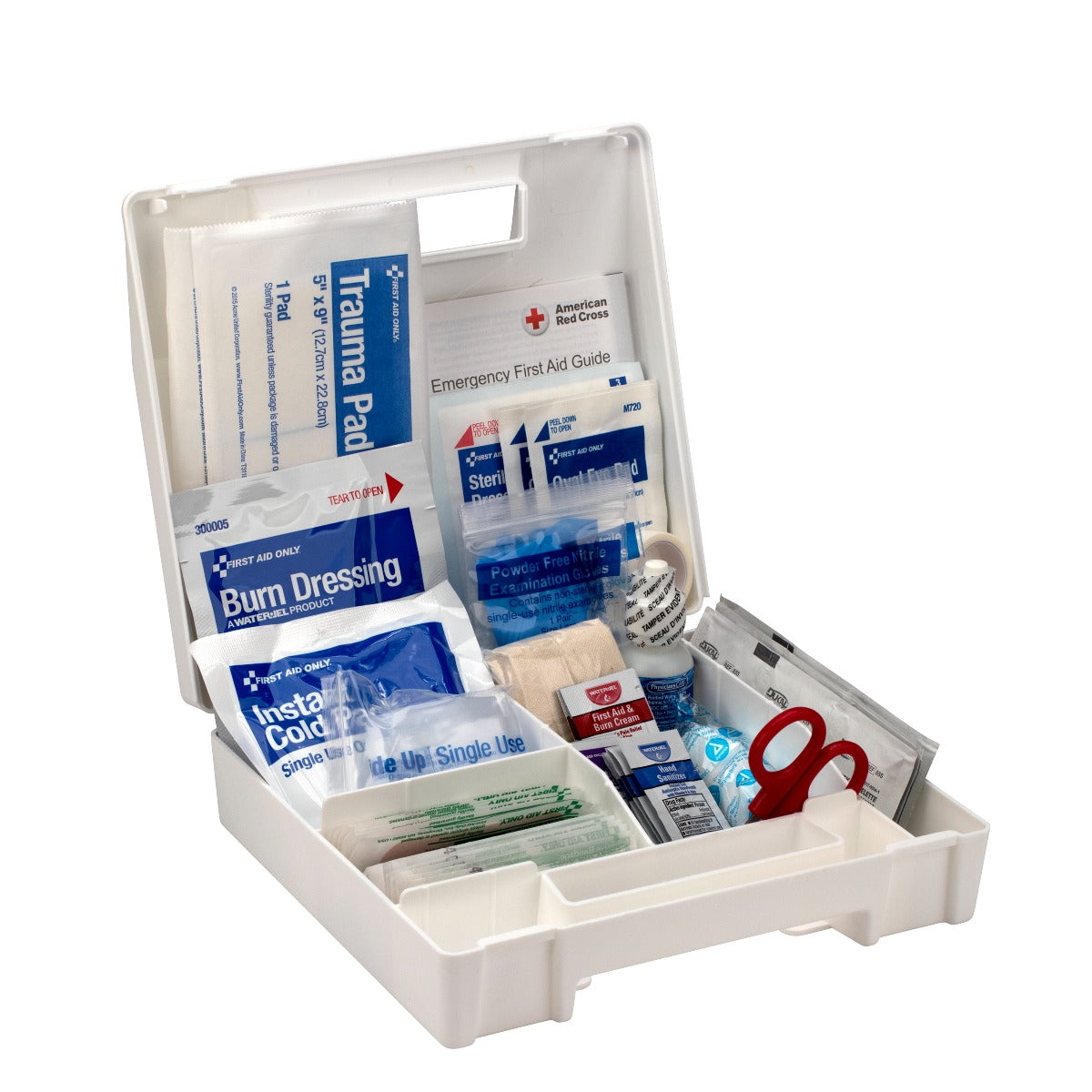 Using First Aid Kit Plaster 25 Person ANSI A Plastic First Aid Kit with Dividers – firstaidonly