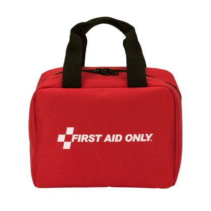 First Aid Only 25 Person Bulk Kit ANSI A Type I & II Soft Fabric Nylon Pouch Case