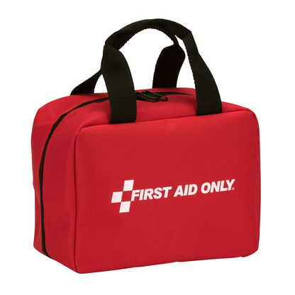 First Aid Only 25 Person Bulk Kit ANSI A Type I & II Soft Fabric Nylon Pouch Case