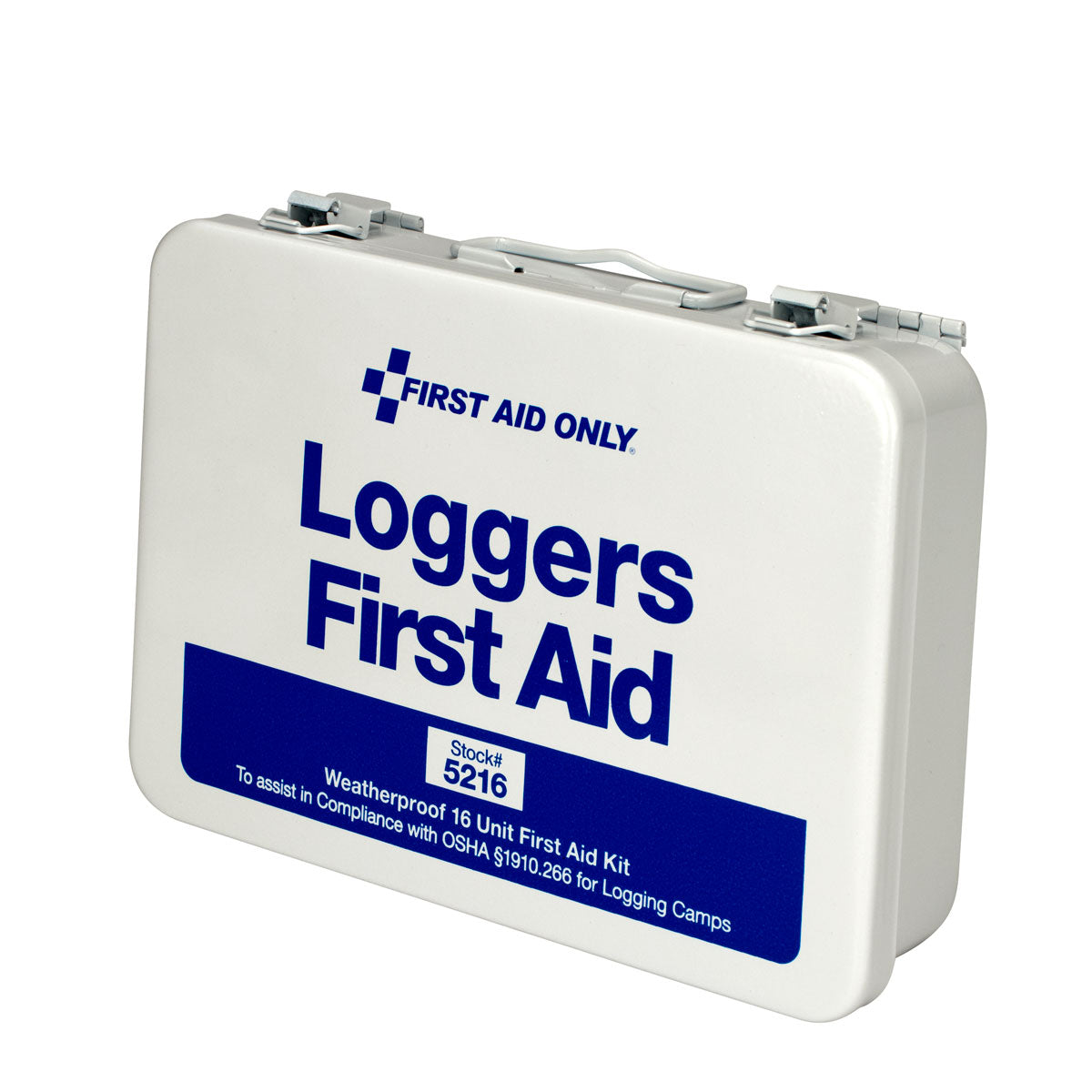 First Aid Only 25 Person Loggers Kit Metal Weatherproof Case