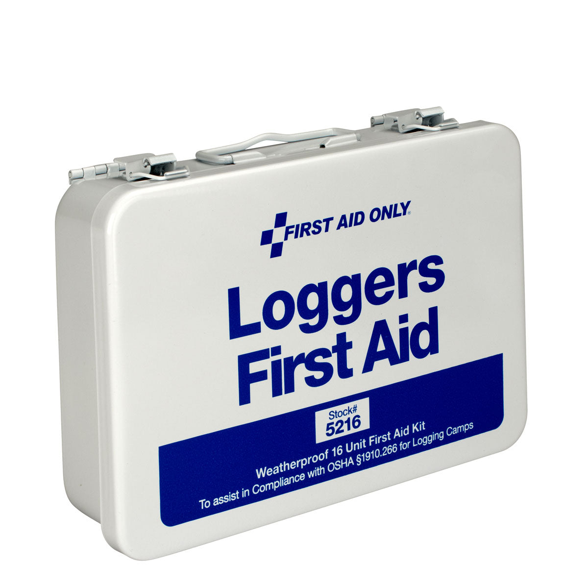 First Aid Only 25 Person Loggers Kit Metal Weatherproof Case