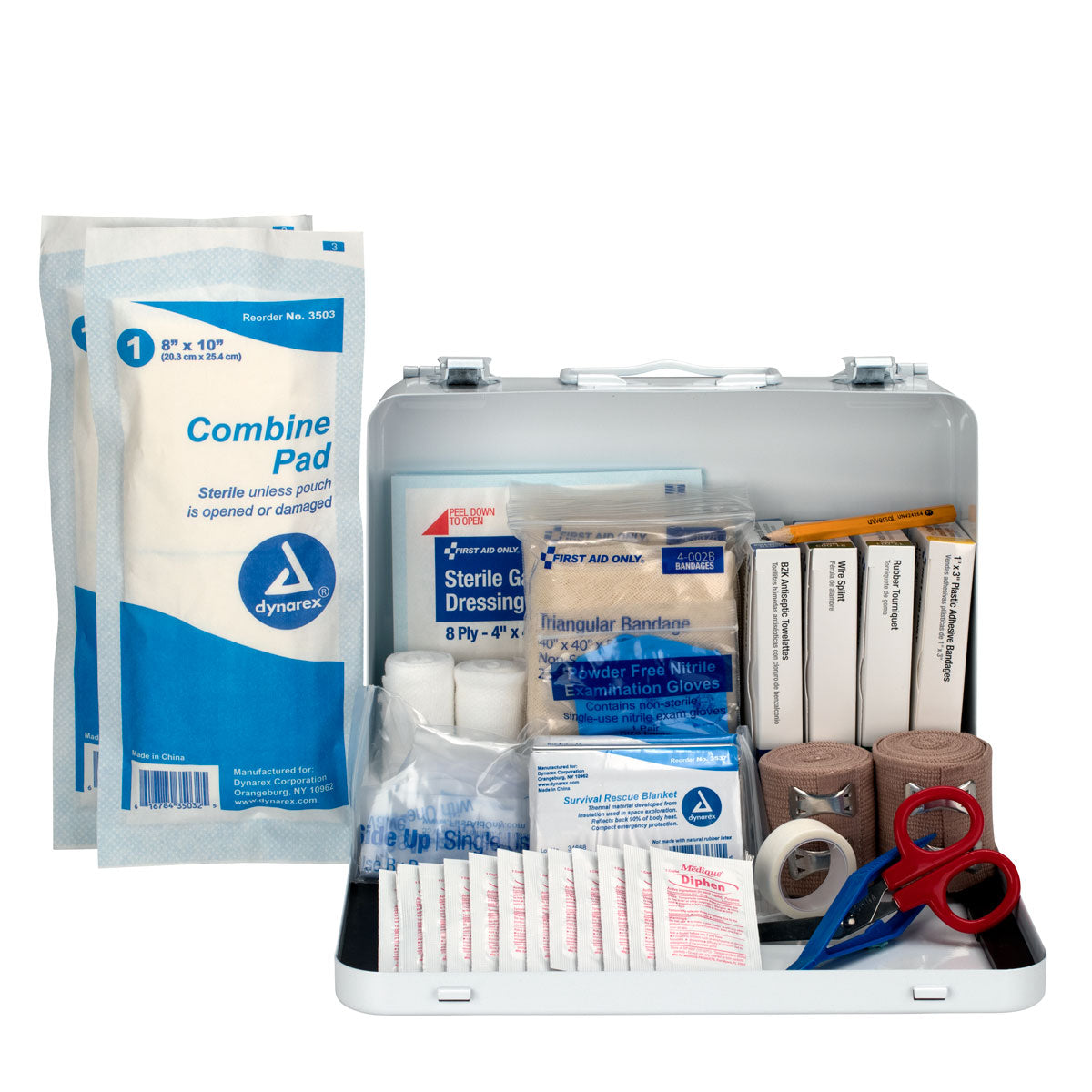 First Aid Only 25 Person Loggers Kit Metal Weatherproof Case OSHA Compliant