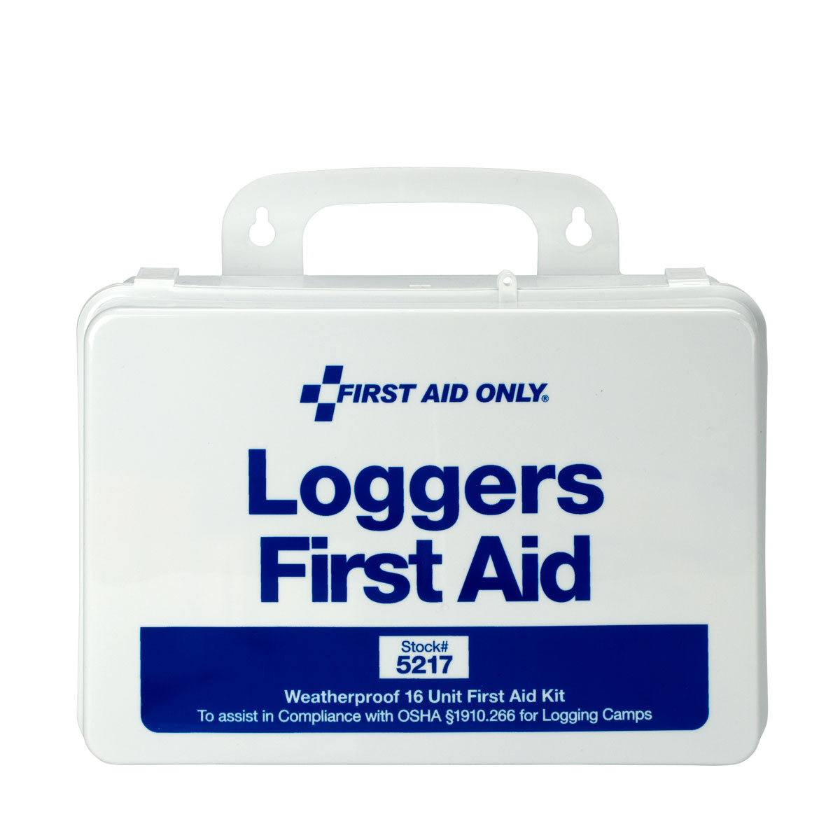 25 Person Loggers First Aid Kit Plastic Case - First – firstaidonly