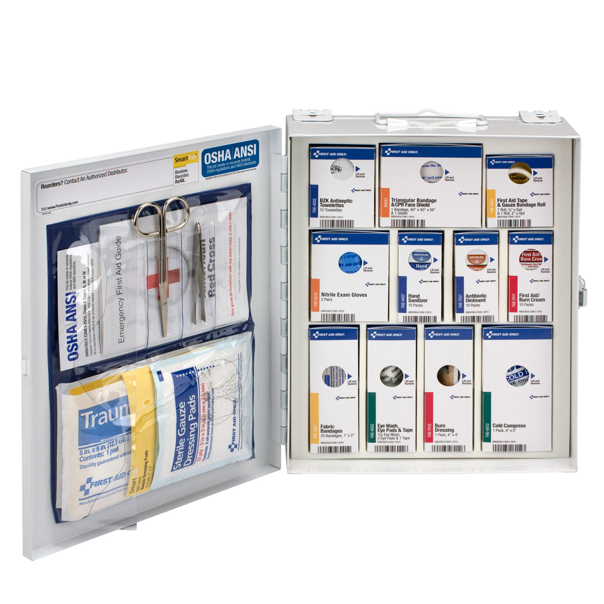 First Aid Only 25 Person Medium Metal SmartCompliance Cabinet without Medications